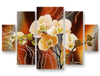 модульная картина орхидея