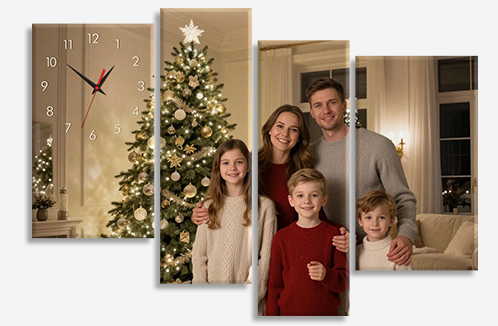 часы на холсте