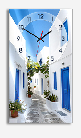 Часы из стекла с фотопечатью