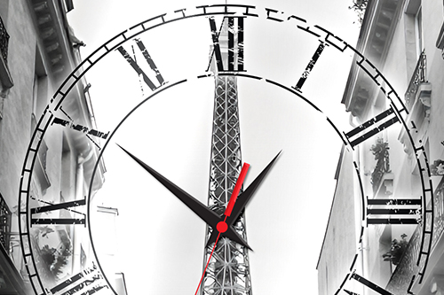 Установка механизма в часы из стекла