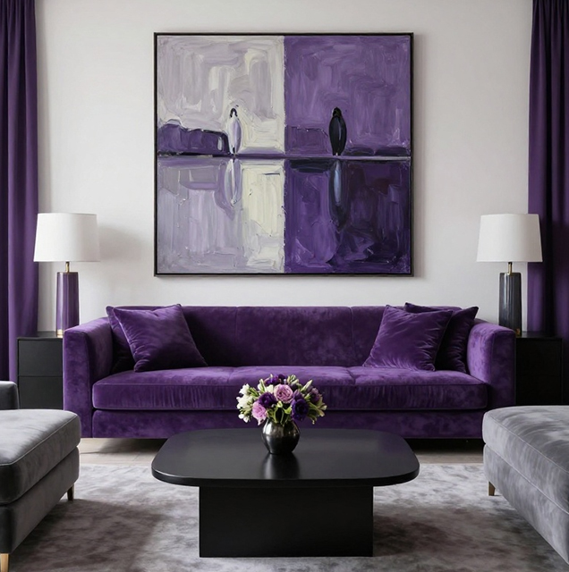 модульная картина в интерьере