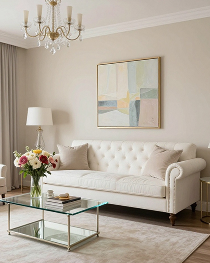 модульная картина в гостиной