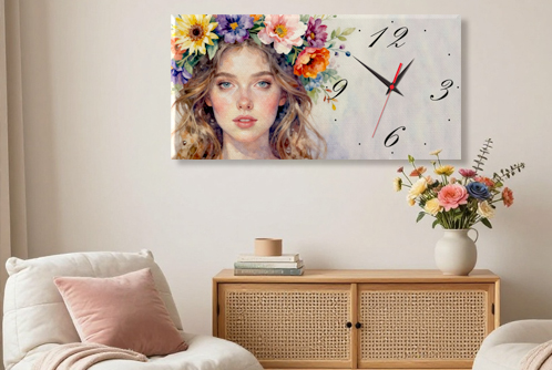 картина часы с фотографией