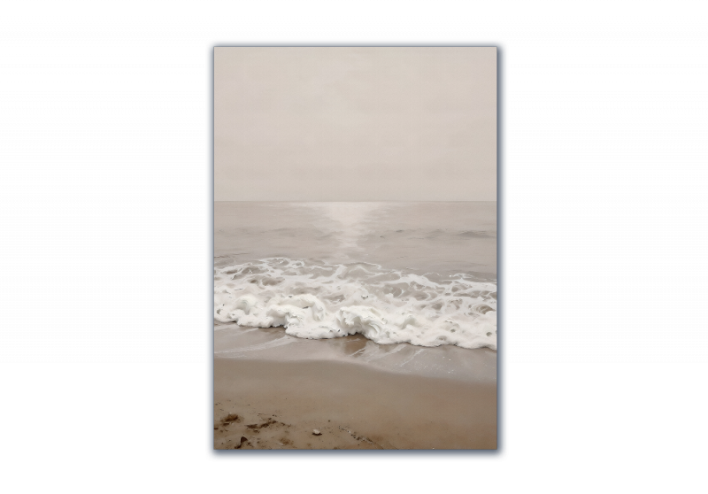 модульная картина Живопись. Нежный прибой