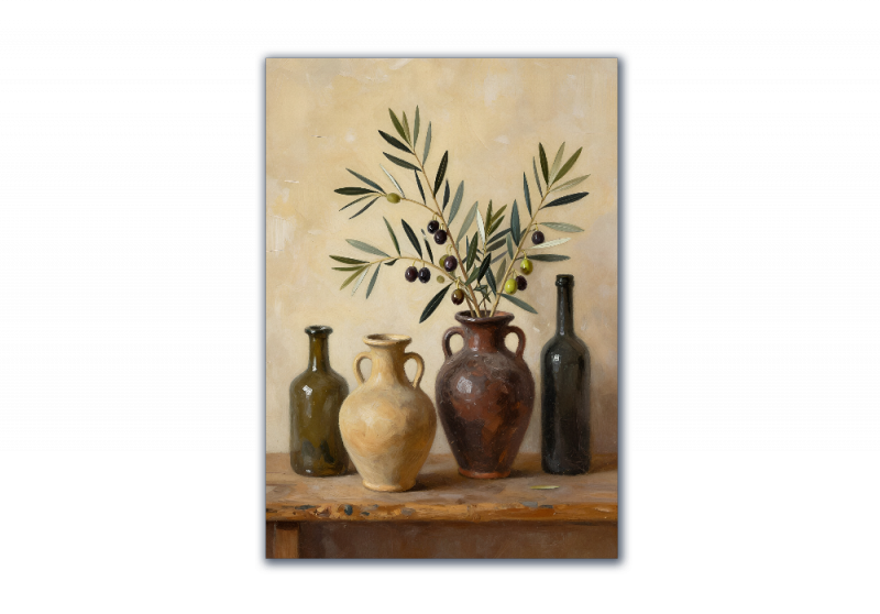 модульная картина Абстракция. Греческий натюрморт