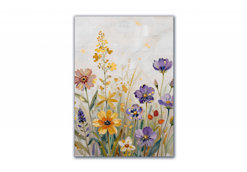 модульная картина Цветы. Полевые фиалки