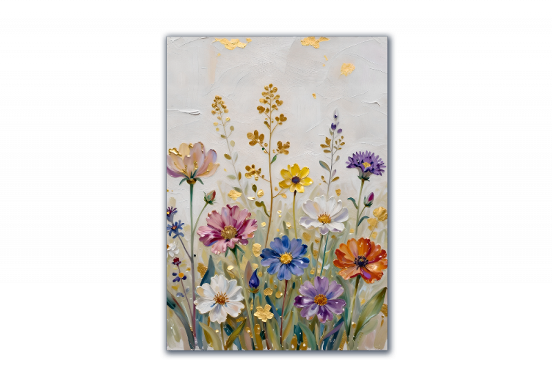 модульная картина Цветы. Полевые ноготки