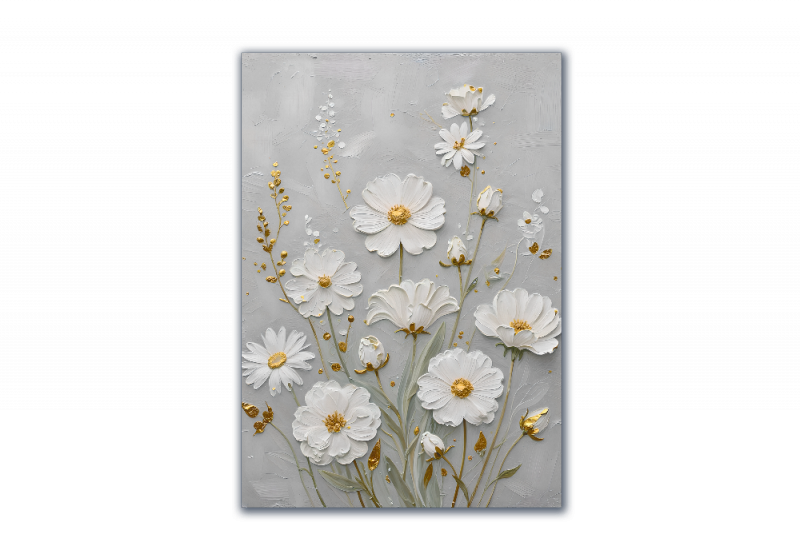 модульная картина Цветы. Белые ромашки