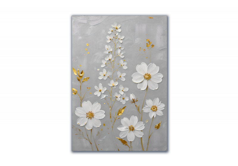 модульная картина Цветы. Белые ромашки-2