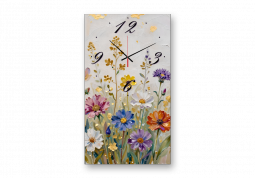 настенные часы с сюжетом Цветы