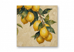 модульная картина Живопись. Сочные лимоны