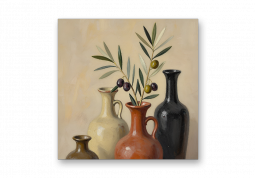 модульная картина Живопись. Оливки в кувшине