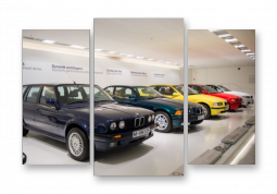модульная картина Авто. Bmw салон