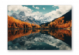 модульная картина Природа. Золотая линия