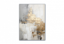 модульная картина Абстракция. Серое ЗОЛОТО-2