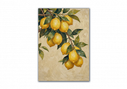 модульная картина Живопись. Сочные лимоны