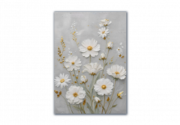 модульная картина Цветы. Белые ромашки