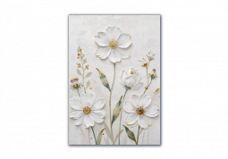 модульная картина Цветы. Большие белые цветы